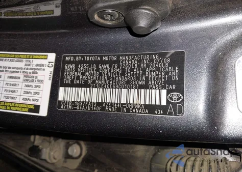 2009 Toyota Matrix S from USA, damaged, VIN 2T1LE40E69C010181